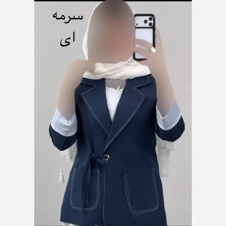 کت تک زنانه مدل گندم جنس کرپ مازراتی کج راه رنگ بندی متنوع